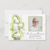 Lily of Valley Blume Beerdigung Gedächtnis Beileid Dankeskarte (Vorderseite)