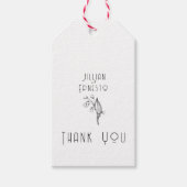 Lily of Valley Collection | Weiße Anwendung Geschenkanhänger (Vorderseite)