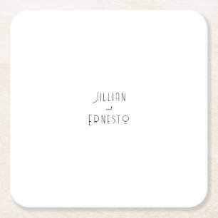 Lily of Valley Collection   Weiße Anwendung Rechteckiger Pappuntersetzer