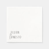 Lily of Valley Collection | Weiße Anwendung Serviette (Vorderseite)