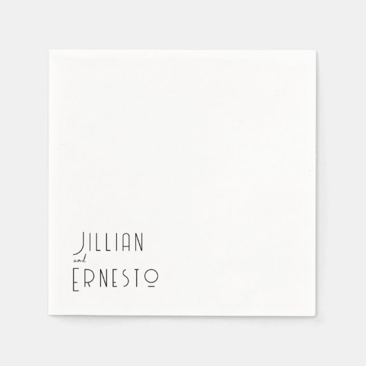 Lily of Valley Collection | Weiße Anwendung Serviette (Vorderseite)