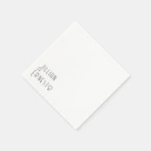 Lily of Valley Collection | Weiße Anwendung Serviette (Ecke)