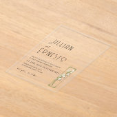 Lily of Valley | Farbdarstellung v1 Benutzerdefini Acryleinladungen (Ablage )