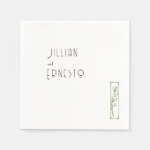 Lily of Valley | Farbdarstellung v1 Benutzerdefini Serviette (Vorderseite)