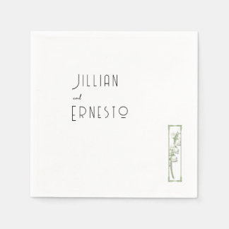 Lily of Valley | Farbdarstellung v1 Benutzerdefini Serviette