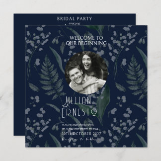 Lily of Valley Ferns | Dark Blue Foto Program Programm