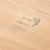 Lily of Valley | Keine Farbe entfernbarer Rahmen Acryleinladungen (Ablage )