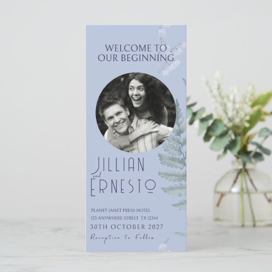 Lily of Valley | Light Blue mit Foto Programm (Stehend Vorderseite)