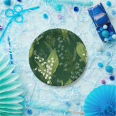 Lily of Valley mit Ferns | DDC Green Non Custom Pappteller (Party)