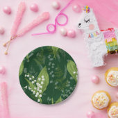Lily of Valley mit Ferns | DDC Green Non Custom Pappteller (Party)