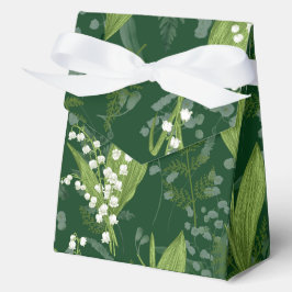 Lily of Valley mit Ferns | Dunkelgrün Geschenkschachtel
