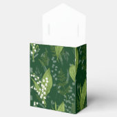 Lily of Valley mit Ferns | Dunkelgrün Geschenkschachtel (Geöffnet)