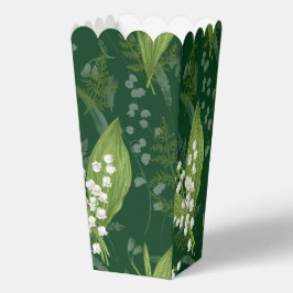 Lily of Valley mit Ferns | Dunkelgrün Geschenkschachtel