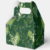 Lily of Valley mit Ferns | Dunkelgrün Geschenkschachtel (Rückseite)