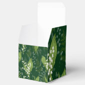 Lily of Valley mit Ferns | Dunkelgrün Geschenkschachtel (Geöffnet)