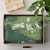 Lily of Valley mit Ferns | Dunkelgrün Seidenpapier (Geschenk)