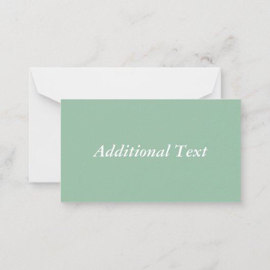 Lily of Valley mit Ferns | Dunkelgrüne Gewohnheit Mitteilungskarte (Rückseite)