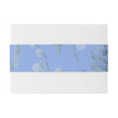 Lily of Valley mit Ferns | Mittelblau Einladungsbanderole (Rückseitenbeispiel)