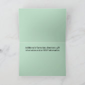 Lily of Valley mit Ferns | Sage Green Custom Einladung (Innenseite)