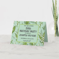 Lily of Valley mit Ferns | Sage Green Custom
