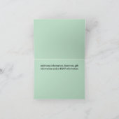 Lily of Valley mit Ferns | Sage Green Custom Einladung (Innenseite)