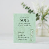 Lily of Valley mit Ferns | Sage Green Custom Postkarte (Stehend Vorderseite)