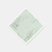 Lily of Valley mit Ferns | Weichgrüne Anwendung Serviette (Ecke)