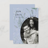 Lily of Valley | Periwinkle Blue - Save the Date (Vorne/Hinten)
