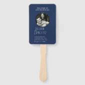 Lily of Valley | Programm "Solid Dark Blue Foto" Fächer (Vorderseite)