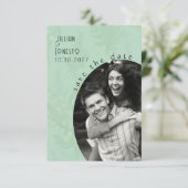 Lily of Valley | Sage Green Save the Date (Stehend Vorderseite)