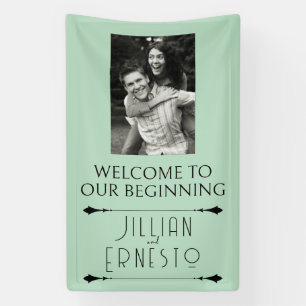 Lily of Valley   Weich grün mit Foto Banner