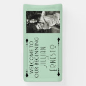 Lily of Valley | Weich grün mit Foto Banner (Vertikal)