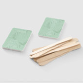 Lily of Valley | Weich grünes Foto Weißer Schrifta Fächer (Non-assembled)