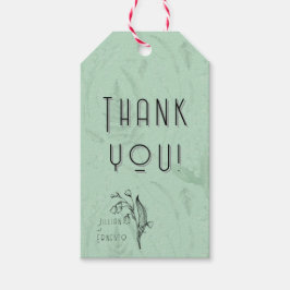 Lily of Valley | Weiche grüne Dankeschön an Sie mi Geschenkanhänger