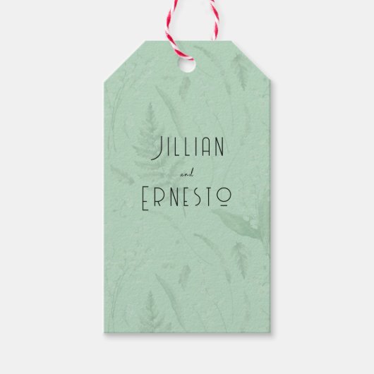 Lily of Valley | Weiche grüne Großmittelbezeichnun Geschenkanhänger (Vorderseite)