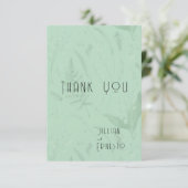 Lily of Valley | Weichgrüne Blende im Inneren indi Dankeskarte (Stehend Vorderseite)