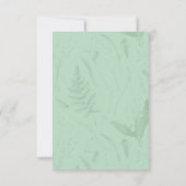 Lily of Valley | Weichgrüne Blende im Inneren indi Dankeskarte (Rückseite)