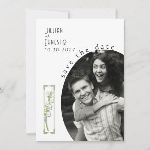 Lily of Valley   Weiß Save the Date v2 Einladung