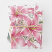 Lily Oriental Blume Geschenkpapier Set (Beispiel)