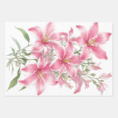 Lily Oriental Blume Geschenkpapier Set (Vorderseite)