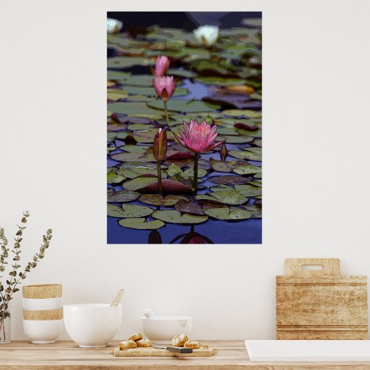Lily Pad Art Posters -24x36 - andere Größen verfüg Poster (Küche)