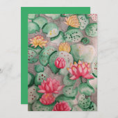 Lily Pad Einladung (Vorne/Hinten)