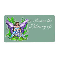 Lily Pad Fairy Book Label