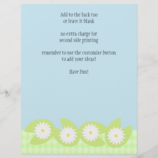 Lily Pad Flyer (Hinten)