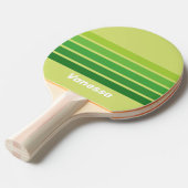 Lily Pad Green Across Striping with Name Tischtennis Schläger (Vorderseite)