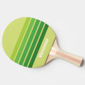 Lily Pad Green Across Striping with Name Tischtennis Schläger (Seitenansicht)