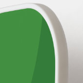 Lily Pad Green Circle Stripe with Name Pickleball Schläger (Linke Seite)