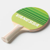 Lily Pad Green Horizon Striping with Name Tischtennis Schläger (Vorderseite)