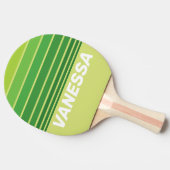 Lily Pad Green Horizon Striping with Name Tischtennis Schläger (Seitenansicht)