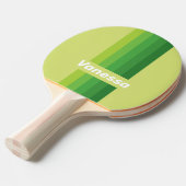 Lily Pad Green Pin Stripes with Name Tischtennis Schläger (Vorderseite)